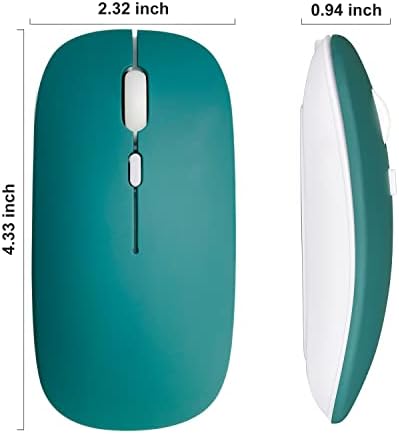Ultimate Wireless Bluetooth Mouse for i Pad, Mac Book Pro, Air, and PCs – Rechargeable Silent Design for Productivity on the Go – Portable Slim Dual Mode Mouse with LED Indicators and Universal Compatibility