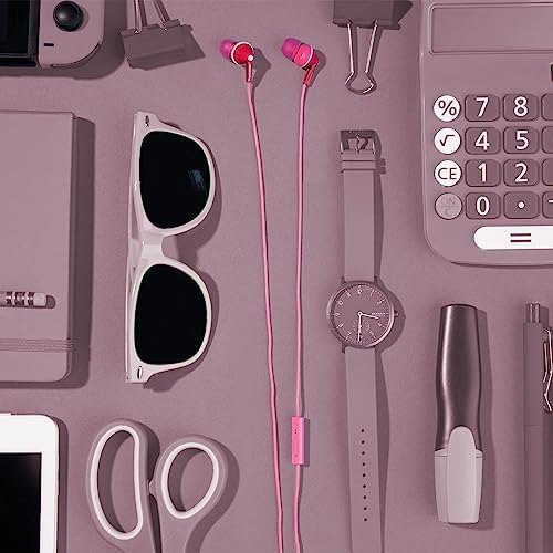 Panasonic Ergo Fit Wired Earbuds with Microphone – Superior Sound Quality with Ergonomic Comfort, Universal 3.5 mm Jack Earphones for Phones and Laptops in Stylish Metallic Purple – Custom-Fit Earpieces (S/M/L) for Optimal Audio Experience and Hands-Free Calls – RP-TCM125-VA