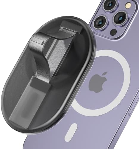 AUROX Green Translucent Mag Safe Phone Grip with Finger Strap – Unmatched Security & Comfort for i Phone 12-16 Series, Effortless Handling with Lightweight Durability, Compatible with All Mag Safe Accessories, Ideal Detachable Phone Holder for Ultimate User Experience