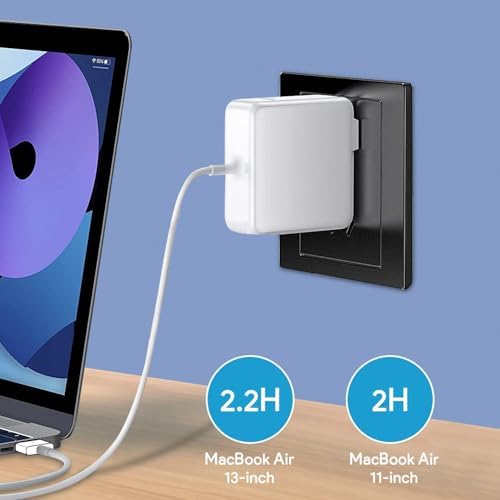 High-Performance 45 W Magnetic T-Tip Charger for Mac Book Air (11″ & 13″) – Enhanced Compatibility for Mid 2012 to 2017 Models with LED Charging Indicator and Safety Features – Efficient Power Supply for Your Laptop Needs