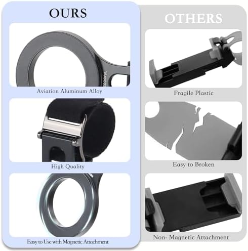 Premium Magnetic Phone Holder for Tesla – Effortless Steering Wheel Mount Compatible with Mag Safe & Universal Devices – Enhanced Stability with Magnetic Ring – Ideal for Safe Driving Navigation & Hands-Free Calls – Perfect for i Phone, Samsung & All Smartphones – Essential Tesla Accessory for Modern Drivers