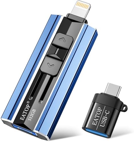 Revolutionize Your Data Storage with the 512 GB Light Purple 4-in-1 Flash Drive – Effortless Backup for i Phone, i Pad, Android & Computer Users – Plug-and-Play Convenience, No Apps Needed, Perfect for Photographers & Busy Professionals!