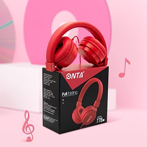 Premium ONTA Kids Headphones – Comfortable Noise-Canceling On-Ear Headset for Young Learners | Durable Wired Earphones Designed for School, Travel, and Home | Perfect Fit for i Pads, Smartphones, and Laptops | Unmatched Sound Quality for Ages 3+