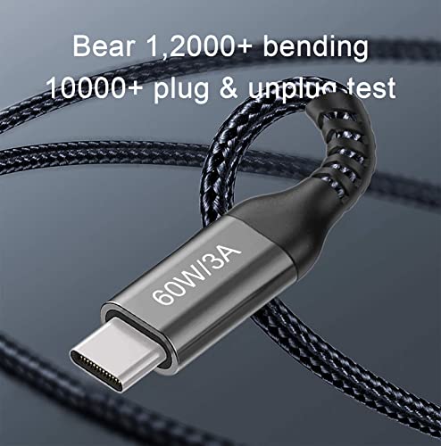 15 FT USB-C to USB-C Charging Cable (2 Pack, 60 W) – High-Speed Data Transfer & Power Delivery for i Phone 15 Pro, Samsung Galaxy S23/S22, Google Pixel 6 Pro, and More – Ultimate Compatibility & Durability for On-the-Go Charging Solutions