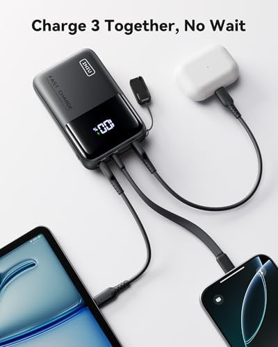 High-Capacity INIU Power Bank 25000 m Ah – 100 W Fast Charging Portable Charger for Laptops and Phones, Ideal Travel Companion for Students and Adventurers, Lightweight and Compact Design for Effortless Mobility, Perfect for Family Trips and Cruising