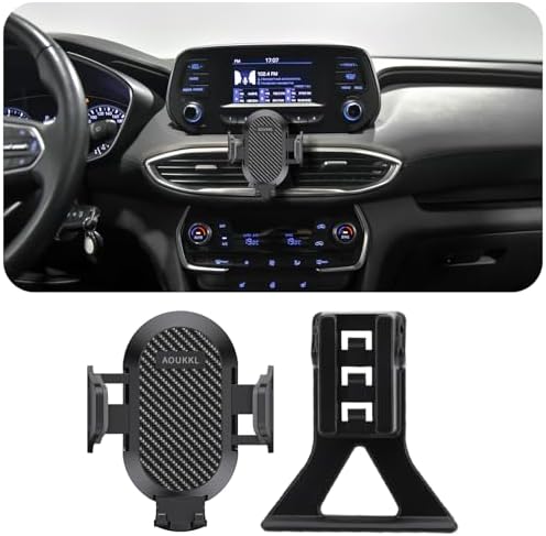 Hyundai Santa Fe 2007-2012 Car Phone Holder – Ultimate 360-Degree Rotation Mount for 4.7-7 Inch Smartphones, Thick Case Compatible, Effortless Installation for Safe Driving Convenience – Essential Accessory for Hands-Free Navigation and Communication