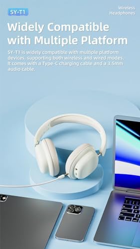 Experience Unmatched Comfort and Portability with Premium Foldable Wireless Bluetooth Headphones – Plush Leather Ear Cushions for All-Day Listening and Effortless Connectivity on the Go