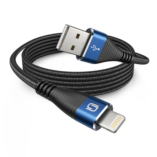 Fast Charging Nylon Braided i Phone Charger Cable – 3-Pack, 3 FT MFi Certified Lightning Cords for i Phone 14/13/12/11 Pro Max/XR/XS/X/8/7/Plus/6 S, i Pad, i Pod, and Air Pods – Enhanced Durability and Compatibility for Optimal Performance