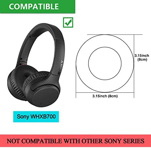 Upgrade Your Audio Comfort with WHXB700 Replacement Earpads – Premium Memory Foam & Protein Leather Ear Cushions for Sony WH-XB700 Wireless Extra Bass Headphones (Blue) – Perfect Fit & Enhanced Sound Isolation