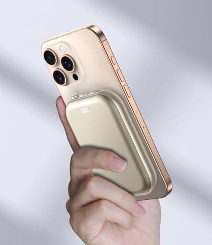 Revolutionize Your Charging Routine with the 10,000 m Ah Magnetic Wireless Power Bank – Fast Charging Battery Pack for i Phone 16/15/14/13/12 Series, Apple Watch, and Air Pods – Ultimate Travel Essential with Dual USB-C Ports and Effortless Magnetic Alignment for On-the-Go Power Solutions