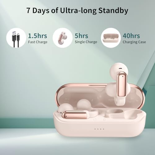 Premium Clip-On Bluetooth 5.4 Earbuds | Open Ear Sport Headphones with 35-Hour Battery Life for All-Day Listening | Ultra-Lightweight Wireless Earphones Featuring Crystal-Clear Voice Calls & Integrated Microphone | Ideal for Fitness and Outdoor Adventures (Sleek Black)