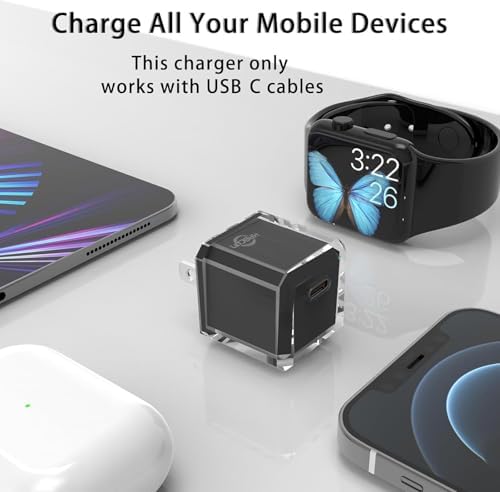 20 W USB C Fast Charger Block for i Phone 16/15/14/13 Series – Compact PD 3.0 Wall Adapter with No Cord Design for Ultimate Portability and Rapid Charging Efficiency