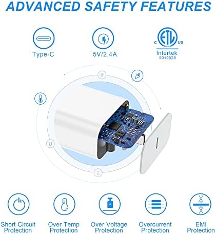 High-Speed 3-Pack Charging Solution for i Phone & i Pad – Premium Type-C Wall Chargers with 6 FT USB-C to Lightning Cables – Sleek Black Finish Optimized for i Phone Compatibility – Perfect for i Phone 14/13/12/11 Pro Max/Xs Max/XR/X Users – Ultimate Home and Travel Charging Convenience