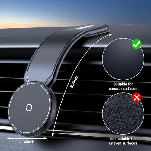 Revolutionary 15 W Magnetic Car Mount Charger – Premium Aluminum Alloy, Foldable Design for i Phone 16/15/14/13/12 Series – Unmatched Fast Wireless Charging & Effortless Dashboard/Windshield Installation for Modern Drivers