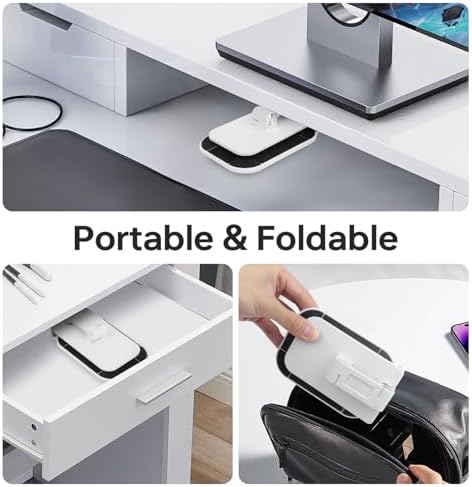 Foldable Phone Stand for Desk – Adjustable Height & Angle Cell Phone Holder, Portable Tablet Stand with Anti-Slip Base for Home, Office, and Travel, Compatible with iPhone & All 4-11″ Devices (Black) – Enhanced Compatibility and Speed