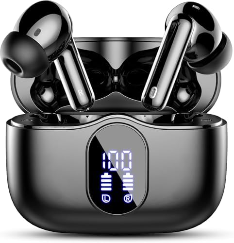 Elevate Your Audio Experience with Rose Gold Wireless Earbuds – Bluetooth 5.4 Connectivity, IP7 Waterproof Protection, and 36-Hour Playtime – Perfect for Active Lifestyles, Sports, and Seamless Communication – Stylish Comfort and Superior Noise-Cancellation for Uninterrupted Listening