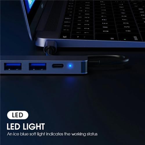 Ultimate 3-in-1 USB-C Hub HDMI Adapter for Mac Book Pro & Air – 100 W Power Delivery, High-Speed Data Transfer & Portable Design for Effortless Connectivity and Enhanced Productivity