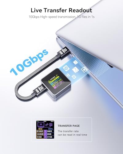 Ultra-Fast DOCKCASE 2230 M.2 NVMe SSD Enclosure with Power Loss Protection – Premium USB 3.2 Gen 2 Type-C Adapter for Enhanced Data Security and Speed, Compatible with NVMe PCIe SSDs, M-Key/B+M Key Support, Sleek Grey Design for Tech Enthusiasts and Gamers