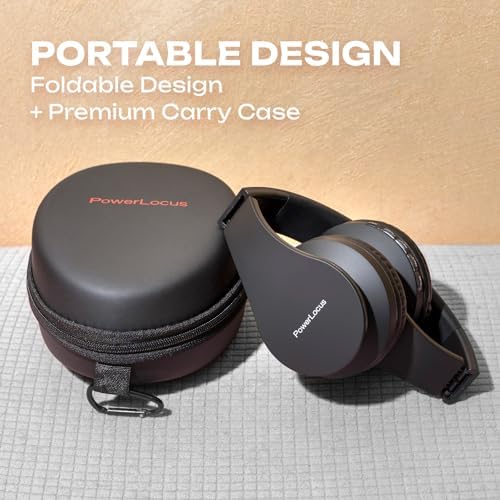 Experience the Ultimate in Comfort and Sound with Power Locus Stylish Purple & White Wireless Over-Ear Headphones – Hi-Fi Stereo Quality, Foldable Design for Travel, 12-Hour Battery Life, and Built-In Microphone for Hands-Free Calls – Perfectly Compatible with i Phone, Samsung, and LG Devices
