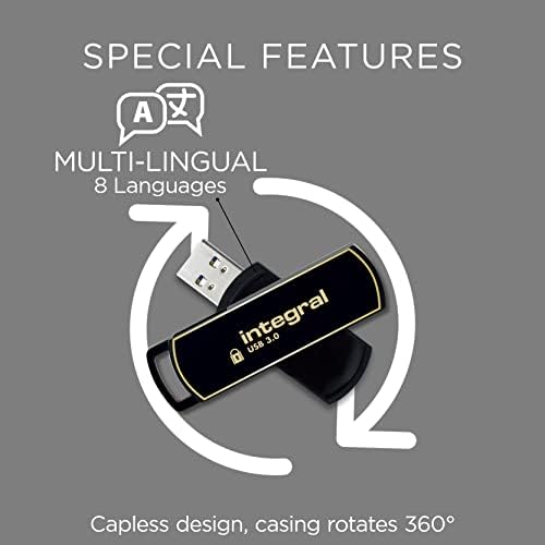 Secure Your Data with the 8 GB Crypto-140-2 USB Flash Drive – FIPS 140-2 Certified, 256-Bit Hardware Encryption, and Waterproof Design for Ultimate Protection – Fast USB 3.0 Transfers and Brute-Force Password Defense for Professionals on the Go