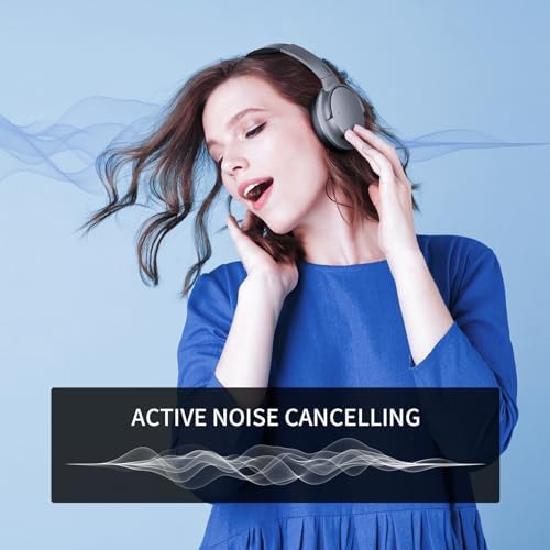 Revolutionize Your Listening Experience with KO-STAR Wireless Over-Ear Headphones – Premium Hi-Res Audio, Advanced Hybrid Active Noise Cancelling, Tailored Deep Bass Settings, and Luxurious Memory Foam Comfort for Unmatched 60-Hour Playback Anywhere You Go