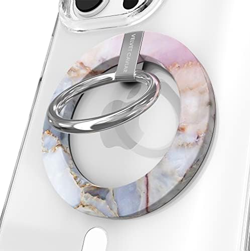 Transform Your i Phone 16, 15, 14, 13, 12 with VELVET CAVIAR’s Amethyst Purple Leopard Mag Safe-Compatible Grip – Stylish Magnetic Ring Holder & Adjustable Stand for Effortless Hands-Free Viewing, Secure Texting, and Enhanced Usability – Elevate Your Mobile Experience with Durable, Lightweight, and Customizable Accessory