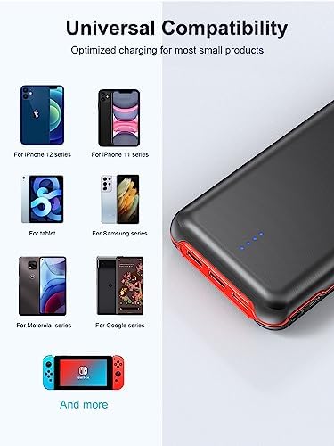 High-Capacity 30,000 m Ah Portable Charger – Rapid 22.5 W Power Bank with 4 Outputs Including PD 20 W USB-C, Ideal for i Phone, Samsung, and Pad Mini – Ultimate On-the-Go Charging Solution for All Devices