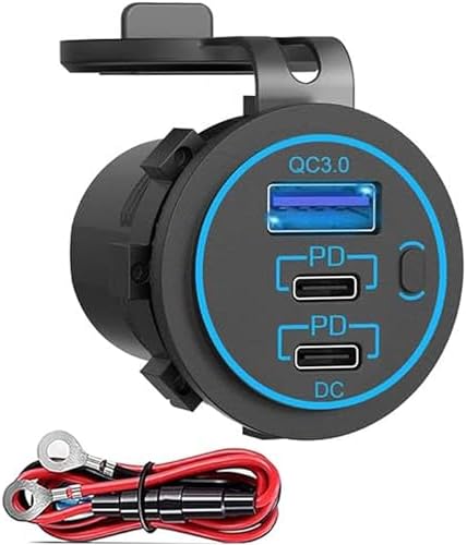 Upgrade Your Charging Experience with the Zennova 12 V USB Charger – Dual Port PD 20 W USB-C and 18 W QC3.0 Waterproof Power Outlet for Cars, Boats, and More – Fast, Reliable Power Delivery for Every Adventure