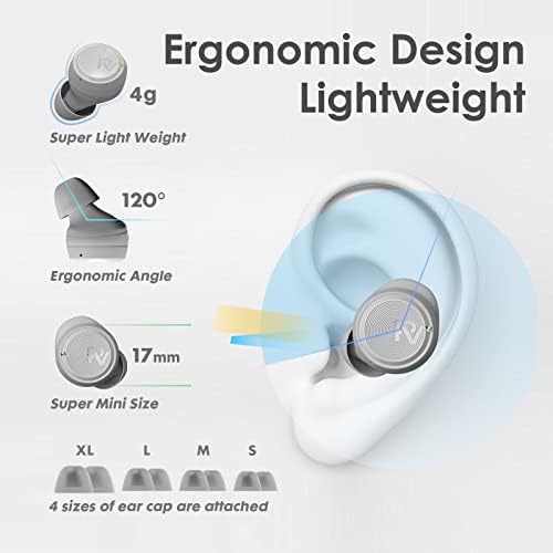 PALOVUE Bluetooth 5.3 Wireless Earbuds – Premium Deep Bass In-Ear Headphones with Built-In Microphone, 35 Hours Playtime, Compact Charging Case, Ideal for Sports, Work, and Everyday Use – Unmatched Comfort and Durability for i Phone & Android Users