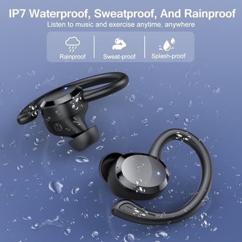 Transform Your Audio Experience with Cutting-Edge Bluetooth 5.4 Wireless Earbuds – Hi-Fi Stereo Sound with Advanced ENC Noise Cancellation – IP7 Waterproof for Ultimate Durability – 68-Hour Battery Life with Dual LED Display for Real-Time Monitoring – Perfect for Active Lifestyles and Everyday Connectivity