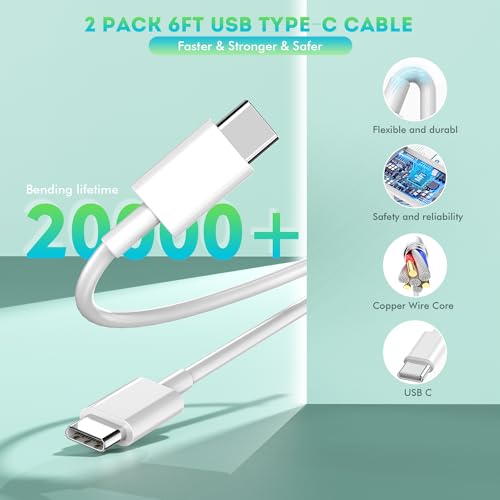 Ultra-Fast Dual USB-C Wall Charger for i Phone 15 – 40 W Power Delivery Adapter, Compact and Foldable Design for On-the-Go Charging, Ideal for i Phone 15/14/13 Pro, i Pad, and More – Maximum Efficiency with Enhanced Safety Features