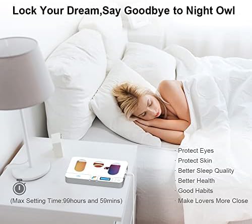 Portable Smart Auto Phone Timer Lock Box for iPhone and Android Phones, Self-Control Timer Locker to Help Kids,Students, Adults Focus Back,Prevent Excessive Games, Mobile Phone Addiction(White) – Enhanced Compatibility and Speed