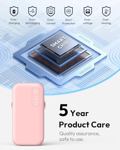 Compact 5000 m Ah Dual Power Bank Set with Integrated Cables – Ultra-Slim Fast Charging Portable Chargers for i Phone & Android | Stylish Travel Power Solutions in Black & Pink for Effortless Energy on the Move