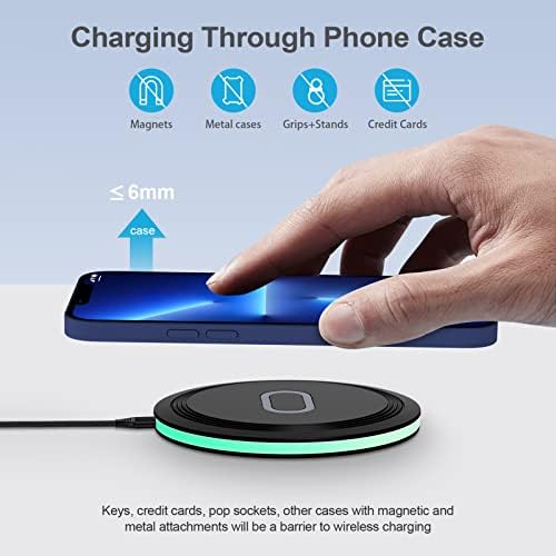 Samsung 15 W Fast Wireless Charging Pad – Ultimate Qi-Certified Charger for Galaxy S25/S23 Ultra & Google Pixel 9 – Sleek, Non-Slip Design for Swift Power-Up Anywhere – Enhanced Compatibility & Safe Performance