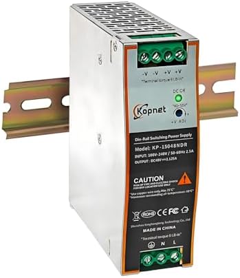 150 W 48 V Din Rail Power Supply – High-Efficiency AC-DC Industrial Adapter with Comprehensive Overload, Thermal, and Short Circuit Protection for Safe Operation in Diverse Applications