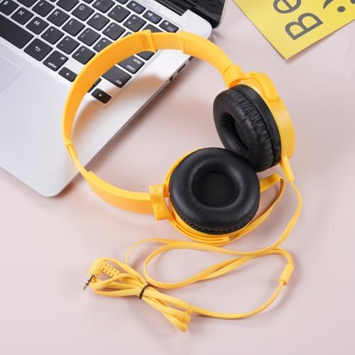Classroom Audio Excellence: 10-Pack Durable Wired Headphones for Students – Adjustable Comfort, Enhanced Device Compatibility, Lightweight Design for Effortless Portability, Ideal for Group Learning and Focused Study Sessions