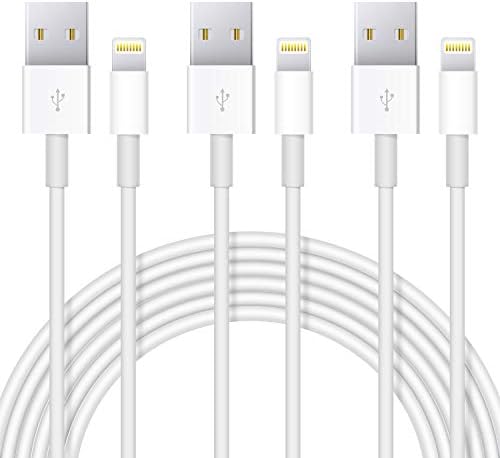 Premium 10 Ft MFi Certified USB to Lightning Charging Cable Bundle for i Phone – Fast Charge & Extended Reach for i Phone 11/11 Pro/11 Max/X/XS/XR/XS Max/8/7/6/5 S/SE – Unmatched Durability & Flexibility for Hassle-Free Connectivity