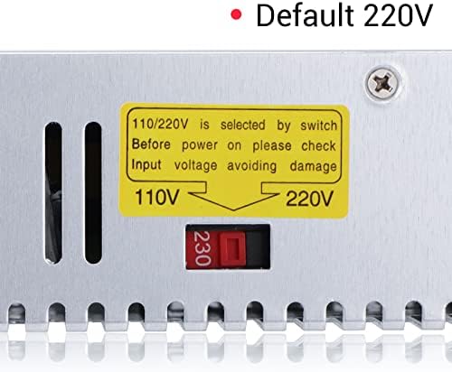 DROK 24 V Adjustable Power Supply – High-Efficiency AC to DC Converter for Reliable Power Delivery, 20 A 480 W Regulated Adapter Perfect for Computer Labs and Versatile Electronic Applications, Adjustable 5 V to 24 V Voltage Transformer for Enhanced Performance and Compatibility