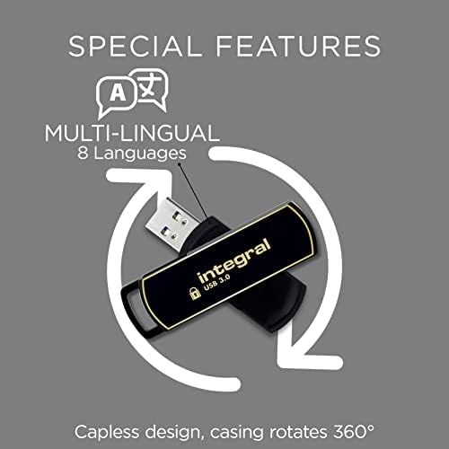 Secure Your Data with the 8 GB Crypto-140-2 USB Flash Drive – FIPS 140-2 Certified, 256-Bit Hardware Encryption, and Waterproof Design for Ultimate Protection – Fast USB 3.0 Transfers and Brute-Force Password Defense for Professionals on the Go