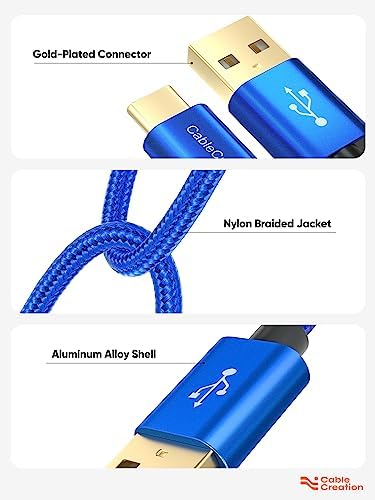 Compact USB C Cable Duo – 0.5 FT Braided Fast Charging Cables for Seamless Data Transfer | 3 A Power & 480 Mbps Speed | Ultimate Compatibility for Mac Book Air, Galaxy S22 Ultra, Stylus Pen, and More | Durable Design | Ideal for On-the-Go Connectivity