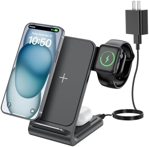 Magnetic Wireless Charging Pad for i Phone – Fast, Efficient, and Versatile Charger for Apple 15/14/13/12 Series – Enhanced Magnetic Alignment, Compact Design, and Safety Features for Home & Office Use