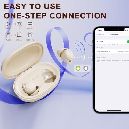 Revolutionary Invisible Sleep Earbuds for Side Sleepers – Advanced Noise-Cancellation and Ultra-Compact Design for Ultimate Comfort – Perfect for Home Relaxation and Travel Serenity
