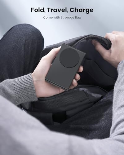 Ultimate 3-in-1 Wireless Charging Station with Mag Safe for Apple Devices – Compact Foldable Travel Charger for i Phone 16/15/14/13/12, Apple Watch Ultra/SE/10/9/8/7/6/5/4/3/2, and Air Pods 3/Pro/2/4 – Enhanced Speed and Compatibility for On-the-Go Power Solutions