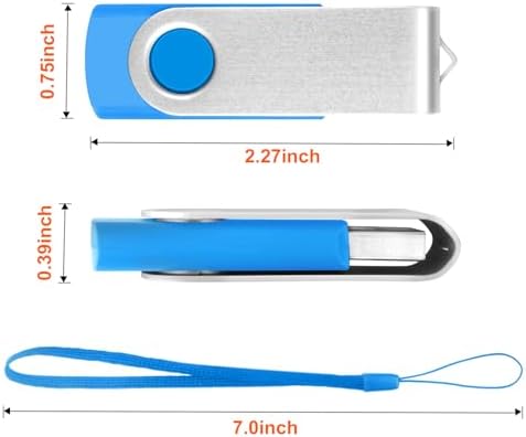 Maximize Your Data Storage with the 10-Pack 8 GB USB Flash Drives – Swivel Design for Easy Access and Enhanced Compatibility, Ideal for Personal and Professional Use, Fast USB 2.0 Transfer Speeds, Perfect for Backups and File Sharing
