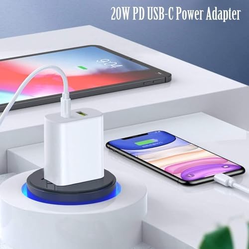 20 W Dual Port USB C Charger Block – Fast Charging Power Adapter (2-Pack) for i Phone 14/13/12/11, i Pad, Samsung & More – Compact, Reliable, and Efficient Wall Charger for All Your Devices