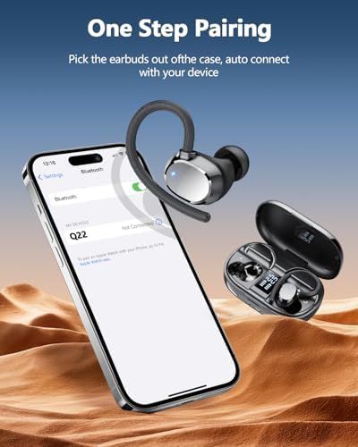 Unleash Your Workout Potential with Cutting-Edge Bluetooth 5.3 Waterproof Earbuds – 128-Hour Playtime & ENC Noise Cancellation for Crystal-Clear Sound – Ergonomic Design Perfect for Fitness and Running – Immerse Yourself in Superior Deep Bass Audio Quality