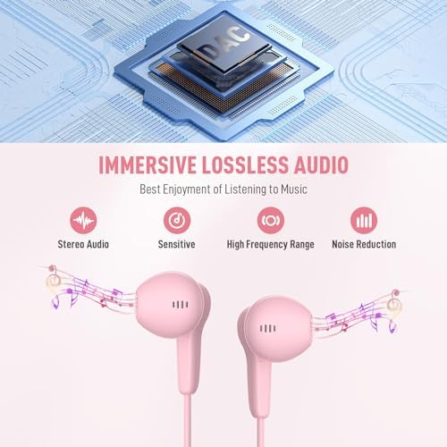 High-Performance USB C Headphones for Samsung S25 Ultra and i Phone 16 – Hi-Fi Stereo Wired Earbuds with Microphone and Volume Control, Magnetic Design for Tangle-Free Storage – Enhanced Compatibility with Galaxy Flip, Pixel 9, S24, S23 FE, and More