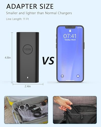 Ultra-Fast 100 W USB-C Laptop Charger for Dell Precision & Inspiron Models – Superior Compatibility, Smart Protection & Efficient Power Delivery for Enhanced Productivity and Safety