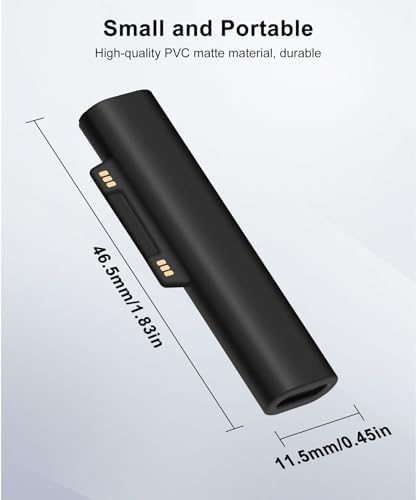 Elevate Your Microsoft Surface Charging Experience with Our 45 W PD USB-C Magnetic Adapter – Fast, Reliable Power for Pro7/6/5/4, Laptop 3/2/1, Surface Book & Go – Compact Design for On-the-Go Convenience and Enhanced Device Compatibility