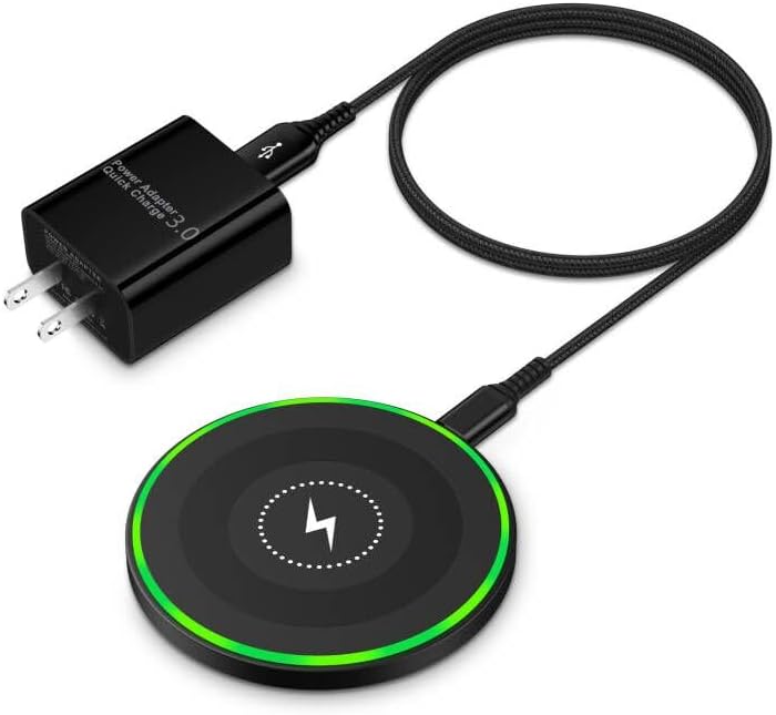 Revolutionary Wireless Charging Pad for i Phone & Samsung – Fast Qi-Compatible Charger for Models 12-16 & Galaxy S10-S24 Ultra – Sleek, Portable Design with Intelligent Charging Technology & Non-Slip Surface for Ultimate Convenience